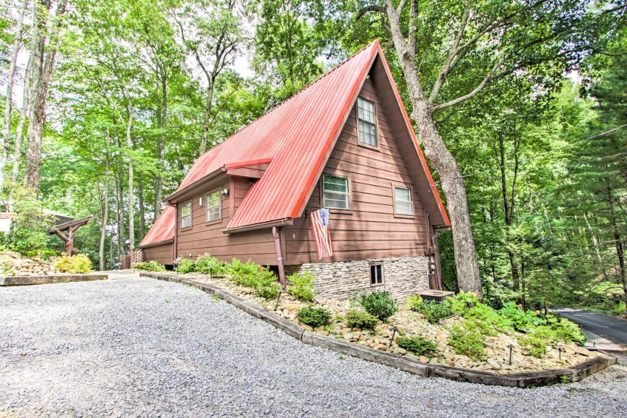 A-Frame Cabin With Hot Tub Less Than 1 Mi To Ober Gatlinburg Villa Bagian luar foto